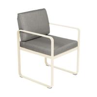 Fermob Bellevie dining armchair tuinstoel Beige Latte - Grey taupe