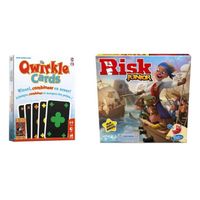 Spellenbundel - 2 Stuks - Qwirkle Kaartspel & Risk Junior - thumbnail