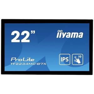Iiyama ProLite TF2234MC-B7X LCD-monitor Energielabel F (A - G) 54.6 cm (21.5 inch) 1920 x 1080 Pixel 16:9 8 ms HDMI, DisplayPort, VGA, USB IPS LCD