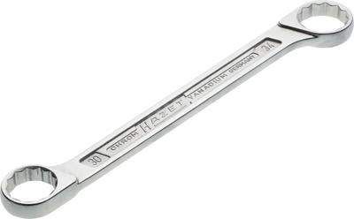 HAZET Dubbele ringsleutel 610N-30X34 · Buitentwaalfkant tractieprofiel · SW 30 x 34 mm