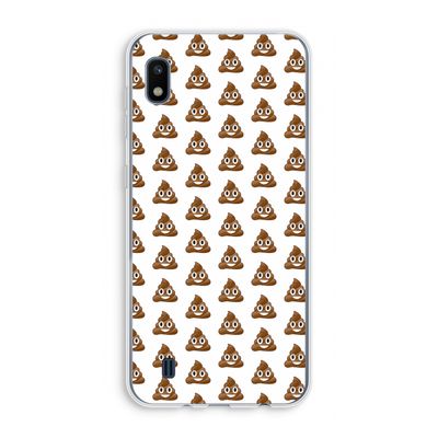 Poop emoji: Samsung Galaxy A10 Transparant Hoesje
