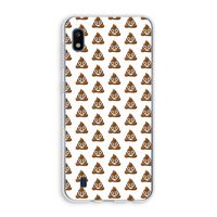 Poop emoji: Samsung Galaxy A10 Transparant Hoesje
