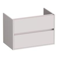 Brauer Adore - Onderkast - 80 cm - met 2 Softclose Lades Greeploos en 1 Sifon Uitsparing - Mat Zand