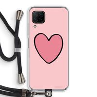Hartje: Huawei P40 Lite Transparant Hoesje met koord