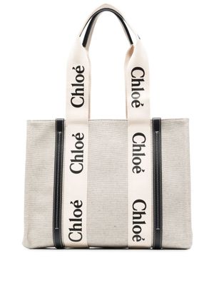 Chloé sac cabas Woody - Tons neutres