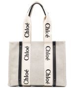 Chloé sac cabas Woody - Tons neutres Chloé sac cabas Woody - Tons neutres
