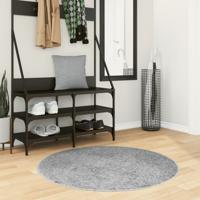 VidaXL Vloerkleed pamplona shaggy hoogpolig modern ø 100 cm grijs