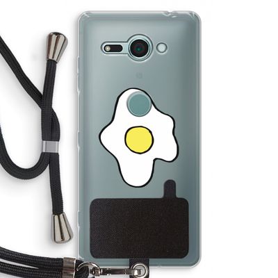 Spiegelei: Sony Xperia XZ2 Compact Transparant Hoesje met koord