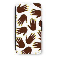 Hands dark: iPhone 12 Pro Max Flip Hoesje