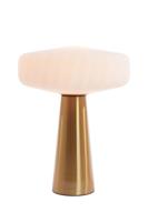 Light & Living TafellampPleat goud met wit Ø 40cm - 1882226