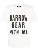 BARROW t-shirt en coton à imprimé graphique - Blanc