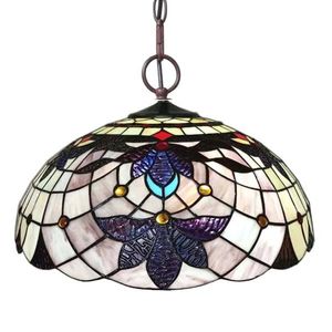 Clayre & Eef Hanglamp Tiffany Ø 45 cm E27/max 3*60W 5LL-6112