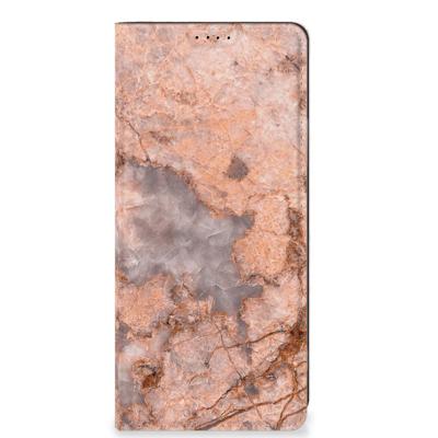 OPPO A58 4G | Standcase | Marmer Oranje