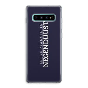 Blijve plakken in Negenduust: Samsung Galaxy S10 Plus Transparant Hoesje