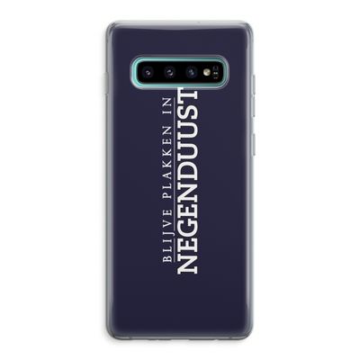 Blijve plakken in Negenduust: Samsung Galaxy S10 Plus Transparant Hoesje