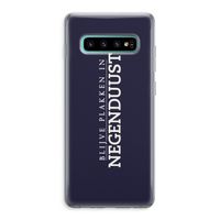 Blijve plakken in Negenduust: Samsung Galaxy S10 Plus Transparant Hoesje