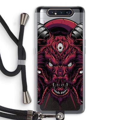 Hell Hound and Serpents: Samsung Galaxy A80 Transparant Hoesje met koord