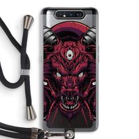 Hell Hound and Serpents: Samsung Galaxy A80 Transparant Hoesje met koord