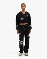 Croyez Flower Trainingspak Dames Zwart - Maat XS - Kleur: Zwart | Soccerfanshop