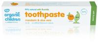 Organic children mandarin toothpaste with fluoride 50 Milliliter