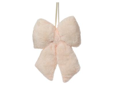 Strik kunst bont roze 14 cm