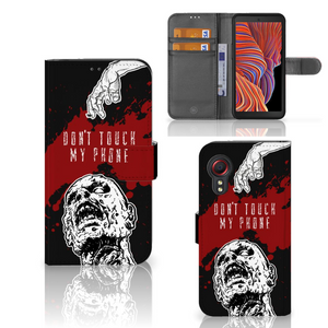 Samsung Galaxy Xcover 5 Portemonnee Hoesje Zombie Blood