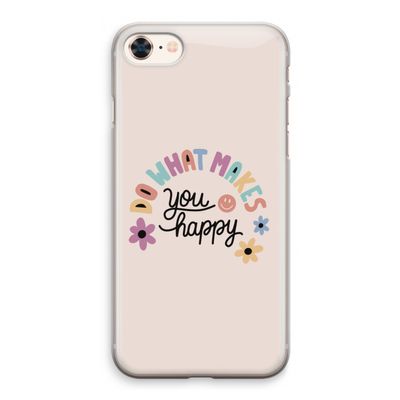 Happy days: iPhone 8 Transparant Hoesje