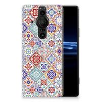 Sony Xperia Pro-I | TPU | Siliconen hoesje | Tiles Color