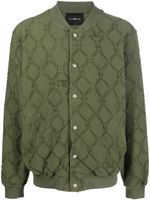 John Richmond veste bomber à boutonnière - Vert - thumbnail