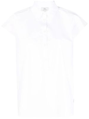 Woolrich chemise en coton à mancherons - Blanc