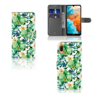 Huawei Y6 (2019) Hoesje Orchidee Groen