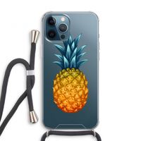 Grote ananas: iPhone 12 Pro Transparant Hoesje met koord