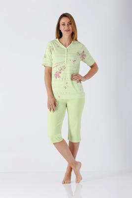 Groene dames pyjama Hajo Tropical