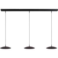 Masterlight 3-lichts hanglampScala 130cm zwart nikkel Ø 25cm - 2191-05-81-130-3-25