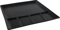 Diversen Fonduebord 24,5x24,5cm mat zwart