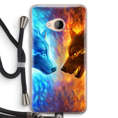 Fire & Ice: HTC U Play Transparant Hoesje met koord