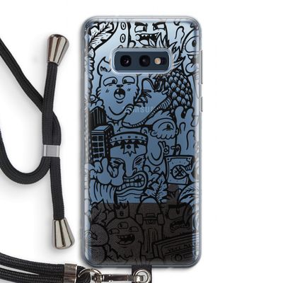 Vexx Black Mixtape: Samsung Galaxy S10e Transparant Hoesje met koord
