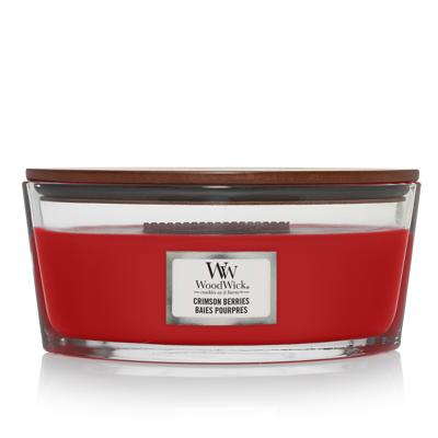 Woodwick crimson berries ellipse candle