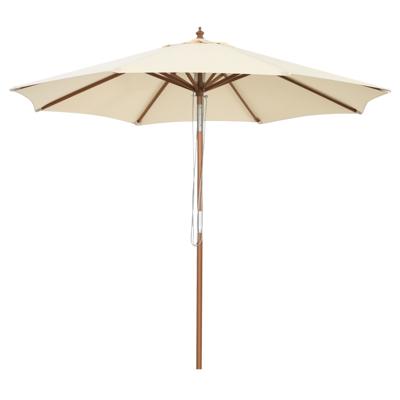 270 cm Buiten Patio Parasol met 8 Baleinen Ventilatie en Kantel Aanpassing Waterdicht Patio Parasol voor Tuin Achtertuin Zwembad Café
