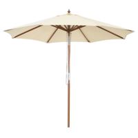 270 cm Buiten Patio Parasol met 8 Baleinen Ventilatie en Kantel Aanpassing Waterdicht Patio Parasol voor Tuin Achtertuin Zwembad Café