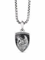 David Yurman pendentif St. Michael en argent sterling serti de diamants