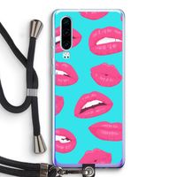 Bite my lip: Huawei P30 Transparant Hoesje met koord