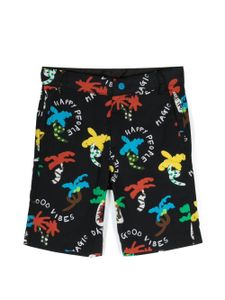 Stella McCartney Kids short chino à imprimé graphique - Noir