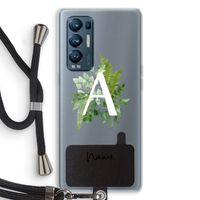 Green Brush: Oppo Find X3 Neo Transparant Hoesje met koord