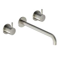 Hotbath COBBER Afbouwdeel tbv Inbouw wastafelkraan 25cm uitloop GN Geborsteld nikkel CB105TEXT25GN