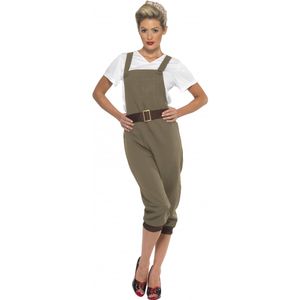 Jaren 40 landgirl verkleedkleding kostuum