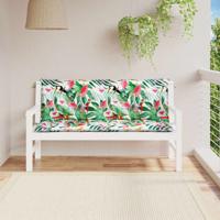 VidaXL Tuinbankkussens 2 st 150x50x7 cm stof meerkleurig