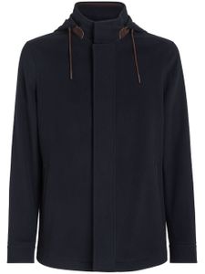 Zegna veste à capuche - Bleu