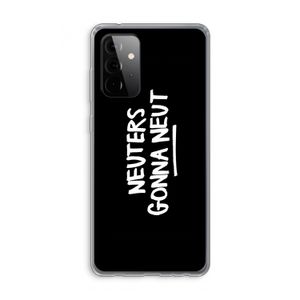 Neuters (zwart): Samsung Galaxy A72 Transparant Hoesje