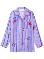 AZ FACTORY chemise imprimée en soie - Violet